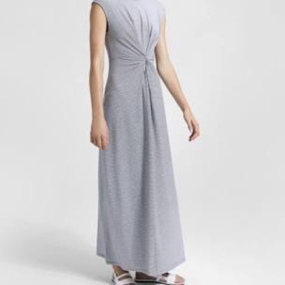 knot front midi dress
